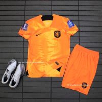 ◊ஐ☼ Dutch Shirt 2022 - Set WC 2022 Dutch Football Suit In Orange High Quality Smooth Fabric - TQG Football Shirt