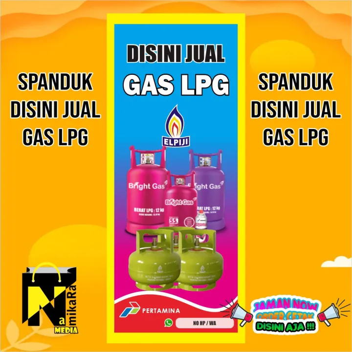 Spanduk Banner Backdrop jual gas lpg / banner jual tabung gas lpg ...