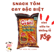 Snack Bim Bim Oishi Snack Tôm Cay Đặc Biệt 75g Siêu To Khổng Lồ