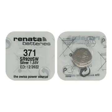 Renata 371 Battery (SR920SW) Silver Oxide 1.55V (1PC)