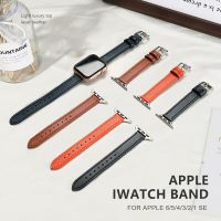 [ดีที่สุด A]✩ สายคล้องหนังนุ่มระบายอากาศได้สำหรับสายคาด Apple Watch 41Mm 45Mm 38Mm 42Mm 44Mm 40Mm Iwatch Series 7 Se 654321 Woman Smatr Watch