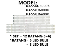 แถบไฟเรืองแสงทีวี LED Samsung 55 "UA55KU6000K/UA55JU6000K/UA55ชุดใหม่ UA55KU6000 UA55JU6400 UA55JU6000