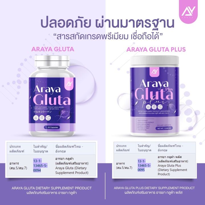 โปร-1-แถม-1-araya-gluta-กลูต้าอารยา-น้องม่วงสดใส-บำรุงผิว-ผิวโกวล์ใส-ผิวสวย-ออร่า