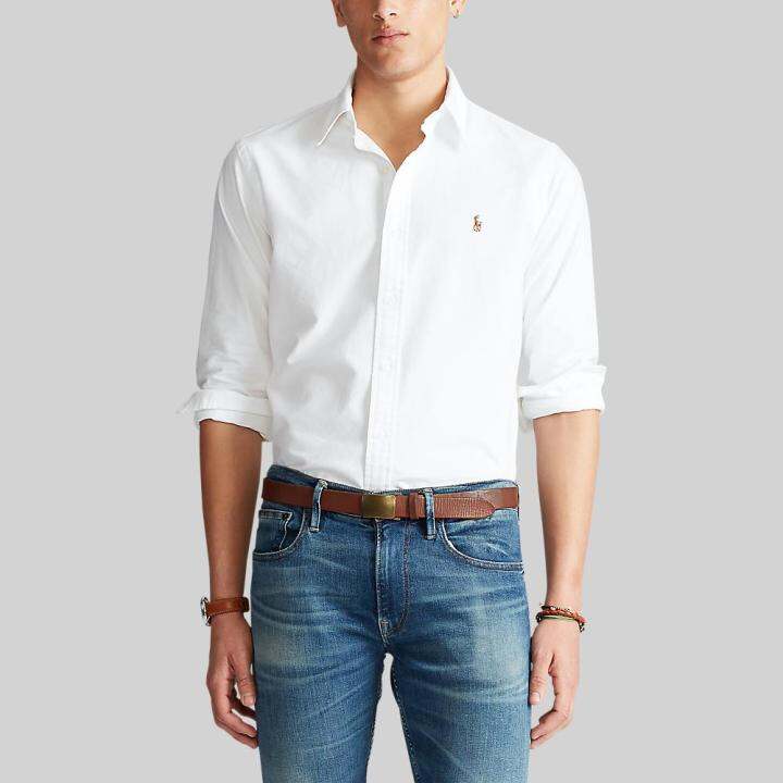 polo-ralph-lauren-shirt-เสื้อเชิ้ต-รุ่น-mnpowov16820444-สี-100-white