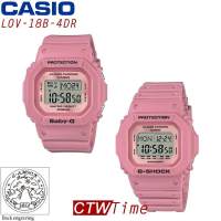 (ผ่อนชำระ สูงสุด 10 เดือน) CASIO G-SHOCK &amp; BABY-G นาฬิกาข้อมือคู่รัก รุ่น LOV-18B-4DR (Pink) นาฬิกาคู่รัก