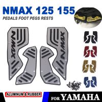 แผ่นเท้าเหยียบแป้นเหยียบเท้าสำหรับรถจักรยานยนต์ยามาฮ่า NMAX125 NMAX155 NMAX 155 N MAX 125 2020 - 2023