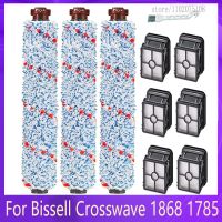 ม้วนหลายแปรงทำความสะอาดพื้นผิวสำหรับบิสเซล Crosswave 1868 1785ชุด2303เครื่องดูดฝุ่นหุ่นยนต์เปรียบเทียบอุปกรณ์เสริมสำหรับเปลี่ยน