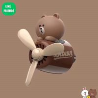 linefriends อโรมาเทอราพี น้ำหอมรถนักบินการ์ตูนตกแต่งรถ *