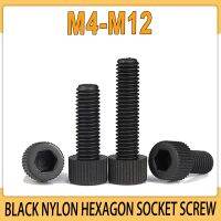 M4 M5 M6 M8 M10 M10 Soket Heksagon Nilon Hitam Kepala Cangkir Sekrup Baut Isolasi Plastik Knurled Kepala Silinder