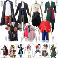 FILM RED One Cosplay Piece Halloween Costume Kids Boy Women Anime Luffy Wano Arc Nico Zoro Uta Nami Kimono Yukata Hat Outfit