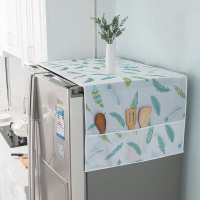 เครื่องล้างจานสำหรับห้องครัวผ้าคลุมกันฝุ่นผ้าคลุมตู้เย็นไมโครเวฟฝาครอบป้องกันผ้ากันฝุ่นผ้าคลุมหน้า WBL3824ไมโครเวฟที่ตราไว้หุ้นละ