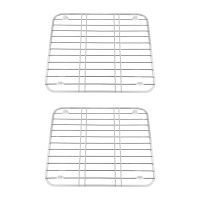 2X Stainless Steel Sink Drainer Rack Multifunctional Kitchen Fruit Vegetable Dish Drying Rack