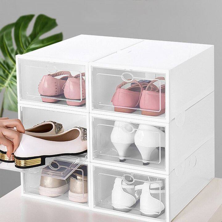 1pcs-shoes-boxes-thickened-transparent-drawer-case-plastic-shoe-boxes-stackable-box-shoe-organizer-shoebox-caja-organizadora