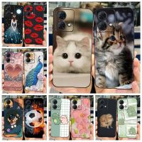 เคส G84สำหรับ Motorola Moto ฝาหลังรูปการ์ตูนแมวน่ารัก6.5 เคสโทรศัพท์ TPU ซิลิโคนนิ่มสำหรับ Moto G84 G 84เคส MotoG84