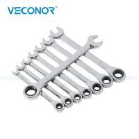 1/4-1 Inch Multi-Choices Imperial Size Ratchet Wrench Set Hand Tools 72-Tooth Ratcheting Chrome Plated Fixed Head