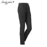 Lady Plus กางเกงขายาว | Long Pants 7047PL กางเกงทำงาน ทรงสลิม สีดำ