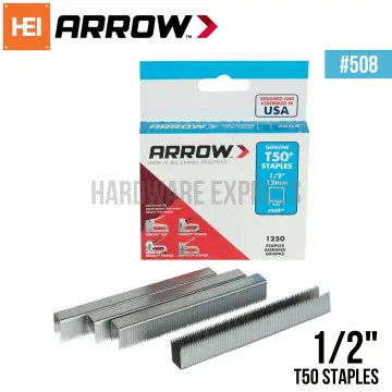 Arrow T50 Staples, #505, 5/16, 8 mm - 1250 pack box