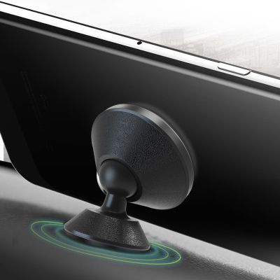 360 Degree Rotation Phone Holder Aluminum Alloy Car Mobile Phone Holder Bracket Magnetic Bracket Car Interior Accessories Car Mounts