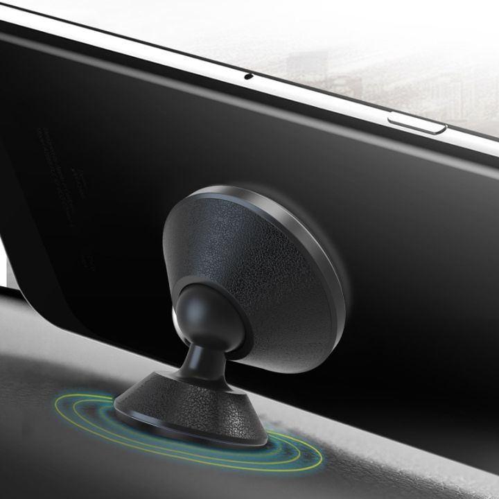 360-degree-rotation-phone-holder-aluminum-alloy-car-mobile-phone-holder-bracket-magnetic-bracket-car-interior-accessories-car-mounts