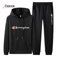 AIRBOOBฤดูใบไม้ผลิและฤดูใบไม้ร่วงChampion Men S Leisureกีฬาเสื้อฮู้ดดี้Piece