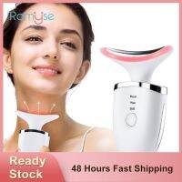 ZZOOI ROMYSE Neck Face Lifting Tool Massager Photon EMS LED Thermal Micro-current Massage Wrinkle Remover Anti Aging Remove Neck Lines