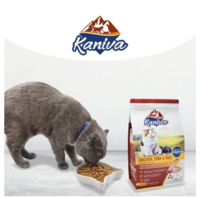 🐶 หมดกังวน จัดส่งฟรี 🛒 Kaniva  (คานิว่า) อาหารแมวชนิดเม็ด อาหารแมว ถุงขนาด 3 kg.   บริการเก็บเงินปลายทาง