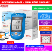 Máy đo đường huyết, Axit Uric 2 trong 1 Sinocare Safe AQ UG Tặng kèm 50