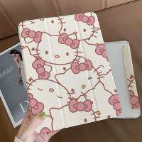 Sanrio Hello Kitty Ipad 2021รุ่นใหม่สามพับ12.9นิ้วโปร่งใสกันกระแทกเคส Air 5 4 3แท็บเล็ต Ipad Mini 4 5 6ฝาครอบป้องกันแท็บเล็ต