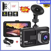 AKZDXE 3 Inch ออโต้ HD 1080P มุมกว้าง เครื่องบันทึกวีดีโอ เครื่องบันทึกรถยนต์ รีบแคม กล้อง DVR