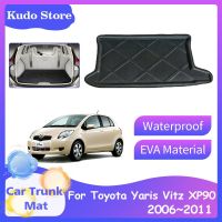 เสื่อท้ายรถรถยนต์ Toyota Yaris XP90 Vitz RS 2006 ~ 2011 Error ซับปกที่เก็บถาดรองสัมภาระพรมอุปกรณ์เสริม