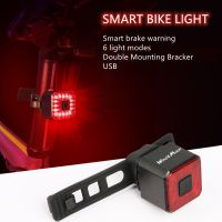 ❍❀❈ Smart Bicycle Rear Light Brake Induction/Stop Brake Sensing Waterproof USB Charge Cycling Tail Taillight Bike LED Light