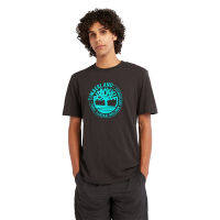 Fashion Timberland Mens Outdoor Heritage Front-Graphic Slub T-Shirt เสื้อยืด