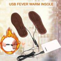 [A LIKE] Insoles อุ่นรองเท้าฤดูหนาวแทรก USB ชาร์จไฟฟ้าอุ่นรองเท้าบูตให้อบอุ่น U Nisex ผู้ชายผู้หญิงฤดูหนาวอุ่น Insoles