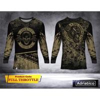 Jersey adriatico เสื้อยืดแขนยาว "full throttle" สําหรับขี่รถจักรยานยนต์