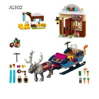 【Free-delivery】 MBJ Amll JG301 316Pcs Princess Series Elsa Anna Ice Building Block อิฐของเล่นเพื่อการศึกษาสำหรับเด็กผู้หญิง Friends