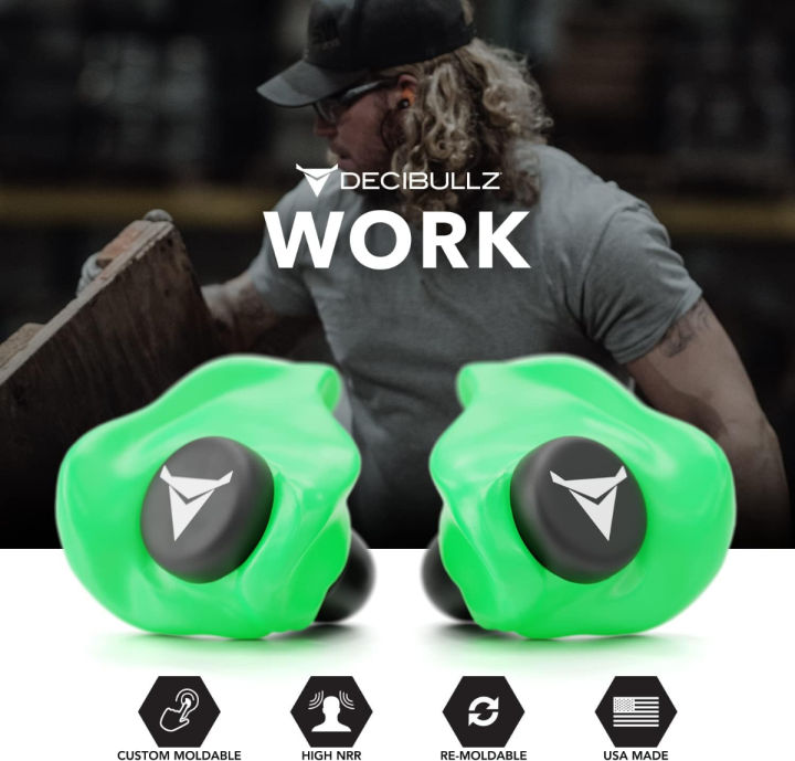 decibullz-custom-molded-earplugs-31db-highest-nrr-comfortable-hearing-protection-for-shooting-travel-swimming-work-and-concerts-green