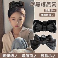 [COD] Fugitive princess headdress black big bow clip hair accessories temperament shark female head hairpin