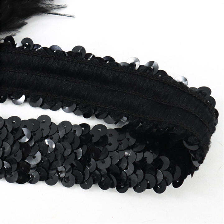 1920s-prom-feather-headpiece-halloween-feather-headband-bachelorette-party-hair-accessory-gemstone-black-hair-accessory-1920s-prom-feather-headpiece-crown-gemstone-elastic-hair-accessories-halloween-t