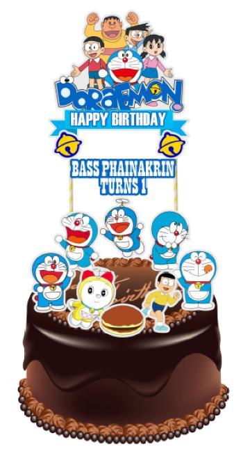 Doraemon Cake Decoration, Cupcake Toppers, Happy Birthday Cake Decoration,  3D Cartoon Cake Decoration, Cupcake Figures, Toy for Children, Girls, Boys  : Amazon.co.uk: Toys & Games