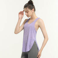 Lulu Yoga Tops ผู้หญิง Tanktop การออกกำลังกายการฝึกอบรมวิ่งท็อปส์สลิมติดตั้งเสื้อผ้าออกกำลังกายสาวแฟชั่นใหม่สีดำสีขาวสีชมพูออกกำลังกายกีฬาท็อปส์TH