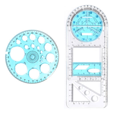 Students Supplies Rulers School Tool Measuring Office Template Geometric Upgraded Newly