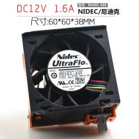 NIDEC 6038 12V 1.6A RK385-A00 four-wire server dedicated violent double ball fan