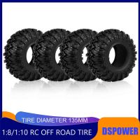 4PCS 2.2 "135มม. Mud Grappler ยางยาง2.2ล้อยาง120*48มม. สำหรับ1:10 RC Rock Crawler Traxxas TRX4 TRX-6 Axial SCX10 90046