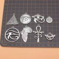 8pcs/set Mysterious Ancient Egypt Series Eye Of Horus Charms Jewelry Making Supplies Earrings Materials