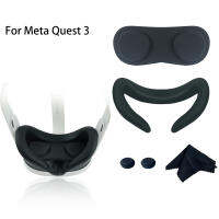 แผ่นรองตาสำหรับ Meta Quest 3หูฟัง VR ที่จับหมวกกระดุมฝาครอบเลนส์แว่นตาอุปกรณ์เสริมเสื้อผ้า