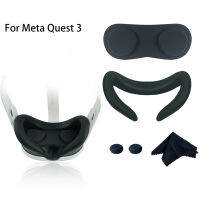 สำหรับ Meta Quest 3หูฟัง VR แผ่นรองตาที่จับหมวกกระดุมฝาครอบเลนส์ผ้าเช็ดแว่นอุปกรณ์ VR