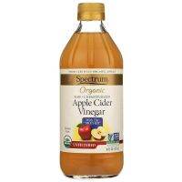 Spectrum Apple Cider Vinegar U์NFILTERED สเปกตรัม แอปเปิ้ล ไซเดอร์ เวนิกา น้ำส้มสายชูหมัก จากแอปเปิล 473ml.