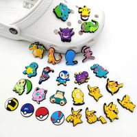 【CW】✧❧☞  1PCS Sale Shoe Buckle Pikachu Bulbasaur Squirtle Togepi Cartoon Souvenir Charms Accessories Wholesale