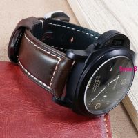 Suitable For [Free Tool] Substitute Panerai Strap Genuine Leather Male PAM111 441 Oil Wax Extra Large Watch 24 26mmfff