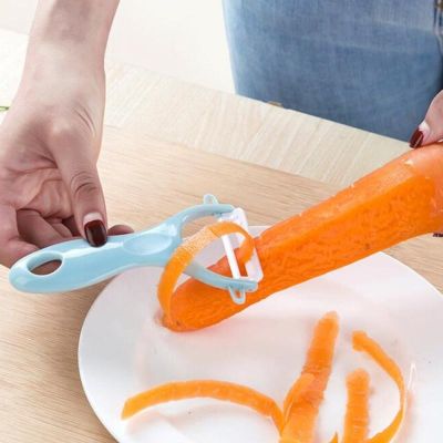 ✧ 1 Pc Kitchen Ceramic Vegetable Fruit Potato Sharp Peeler Stainless Steel Potato Carrot Grater Cutter Sharp Peeler Slicer Tools